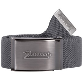 2Stoned Money Belt Safe Belt Unisex 4cm Wide Matte Buckle Speed for Men and Women, charcoal, Classic