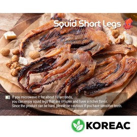 KOREAC_ Korean Food Korea Dried Squid Legs [20g * 5ea] + Spicy[20g * 5ea] 오징어 숏다리 5ea 매운맛 5ea Total 10ea
