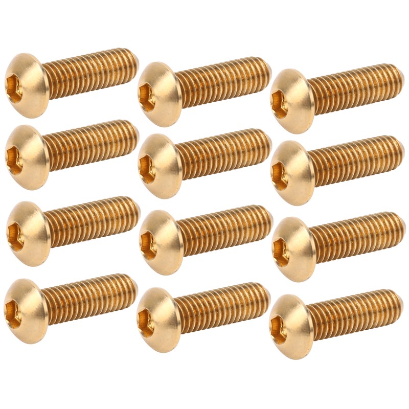 50Pcs Round Hex Socket Screw Copper Fastener Hardware Tools Industrial