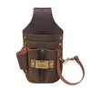 TOURBON Leather Tool Organizer Tool Holder Waist Belt Pouch for