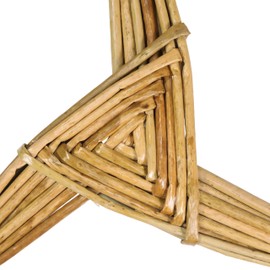 Biddy Murphy St. Brigid's Irish Hanging Cross, Celtic Woven Reed Wall Hanging, Traditional Irish Blessing Décor, Mother Saint of Ireland, Handmade & Imported, 10" Inch x 10" Inch