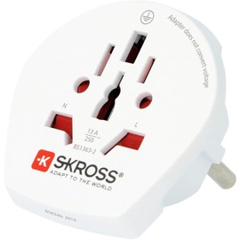 SKROSS Country Travel Adapter - World to Europe - white