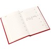 Christmas Card List & Birthdays Address Book Red Cover Indexed