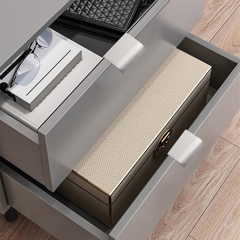 MOROBOR Finger Edge Pull, 8pcs Concealed Handle Modern Style Drawer