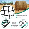 MIYABALA Round Bale Hay Net for Horses,5x5 Feet Knotless Slow