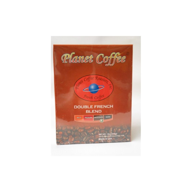 Planet Coffee Double French Blend 12oz~ Ground coffee