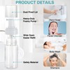 Boenoea Plastic Foam Pump Bottle, 4oz/120ml Foam Bottles Dispenser BPA
