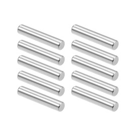 TOP-VIGOR 10Pcs 5mm x 25mm Dowel Pin Shelf Support Pegs, 304 Stainless Steel Cylindrical Shelf Support Pin Fasten Elements Silver Tone