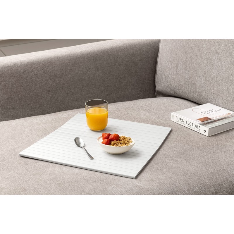 Bamboo Sofa Arm Tray Table- Anti-Slip, Flexible Table for All