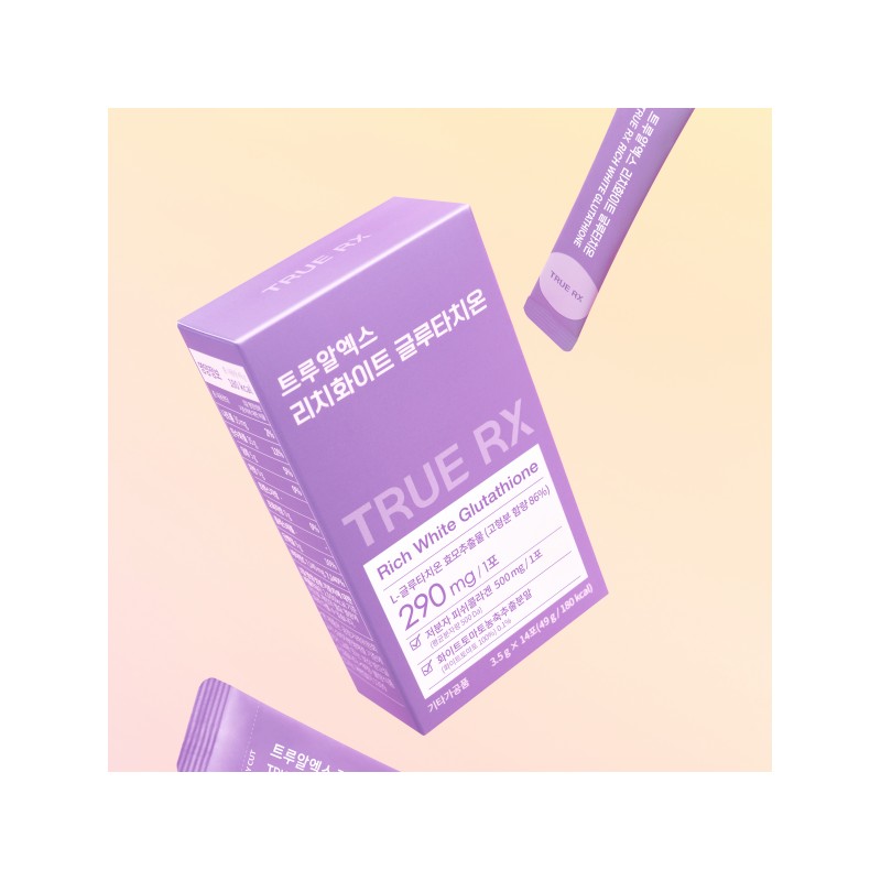 TRUERX Rich White Glutathione 14 Sticks (14-day supply) - TRUERX