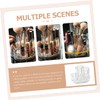 WOONEKY Makeup Brush Holder Rotatable Vanity Organizer with Compartments Compact