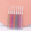 8PCS Inline Crochet Set,Needles for Crocheting Yarn,Ergonomic Soft Grip Handle