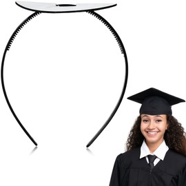 HIFANMM Graduation Cap Headband Insert, Holder Clip Secures Grad Cap for Students, Upgrade Graduation Hat Headbands, Keeps Hairstyle Intact, Hat Accessories for Graduates Non Slip Head Band 1Pcs