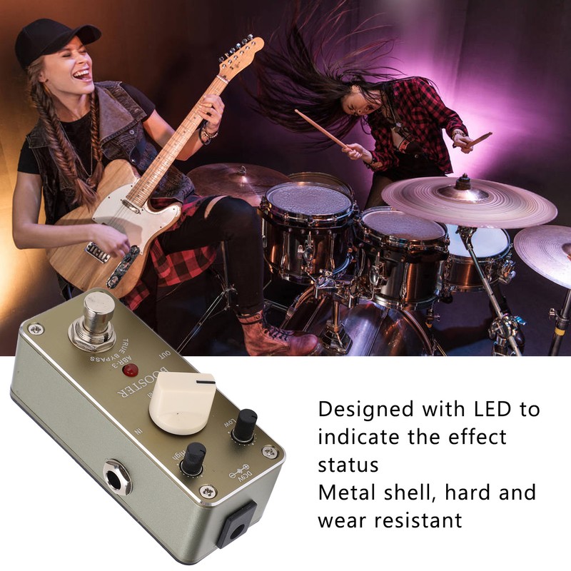 Distortion Effect Booster Monoblock Effect Pedal for Electric Guitar Audio