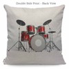 WONDERTIFY Music Cushion Cover Rock N Roll Jazz Musical Instrument
