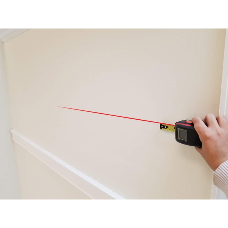 General Tools LTM2X Laser Tape Measure 2-in-1, 65 Ft Laser