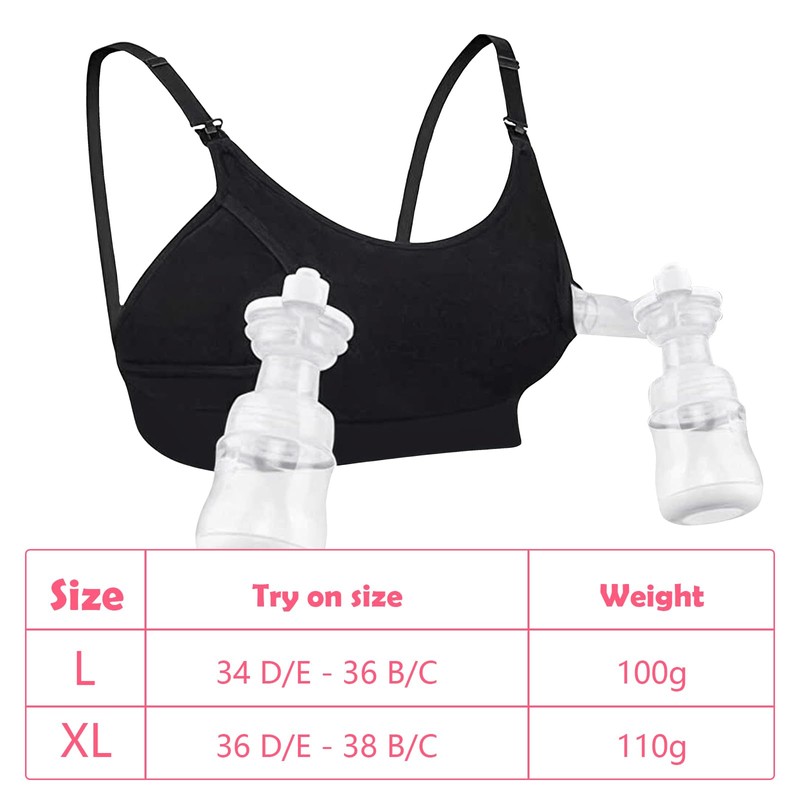 Wisebom Nursing Bras Breastfeeding, Hands Free Pumping Bras, Comfortable No