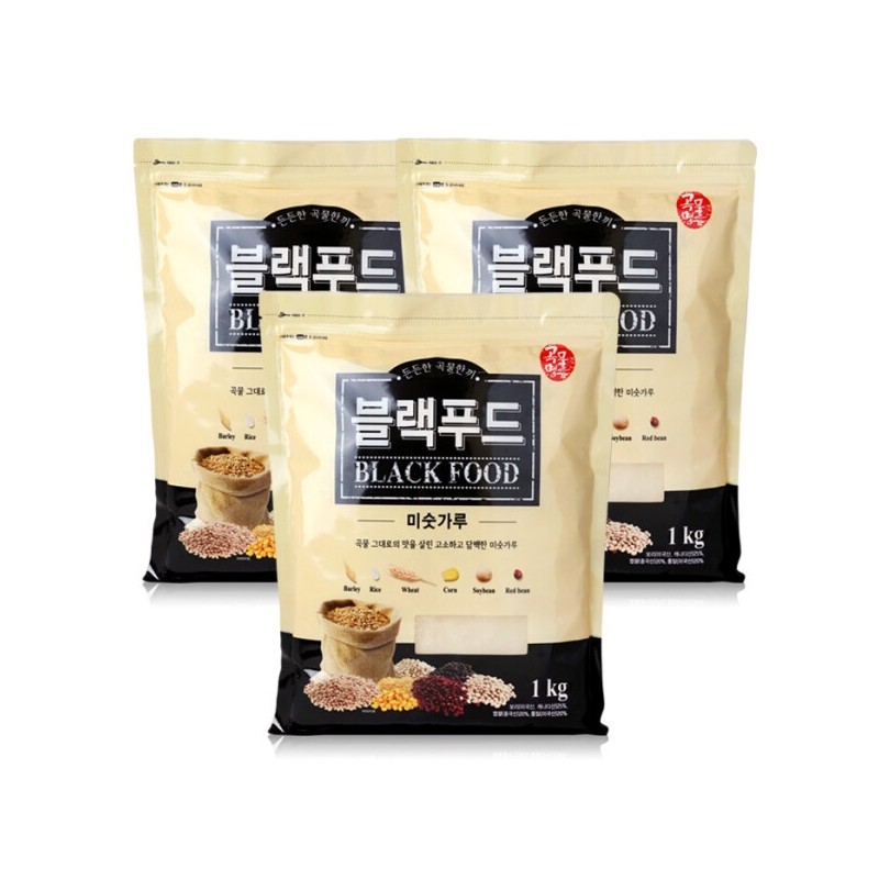 Grain Master Black Food Misutgaru 1kg x3 Snack Meal Replacement