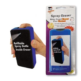 Charles Leonard | Magnetic Whiteboard Spray Eraser | Microfiber with Refillable Dry Erase Liquid Cleaner Inside, Sold as Set of 6 Erasers (74560-6), Blue/Black