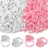 Lunhoo 200 Pcs Glue Rings for Eyelash Extension, Disposable Heart-
