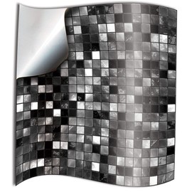 48 Black White Kitchen Bathroom Tile Stickers Transfers Printed for 6 x 6 inch 15 x 15cm Tiles DIY Stick On Wall Peel N Stick Tile Style Decals 6 by 6 inch Stickers (6x6” - 48 Stickers, Black White)