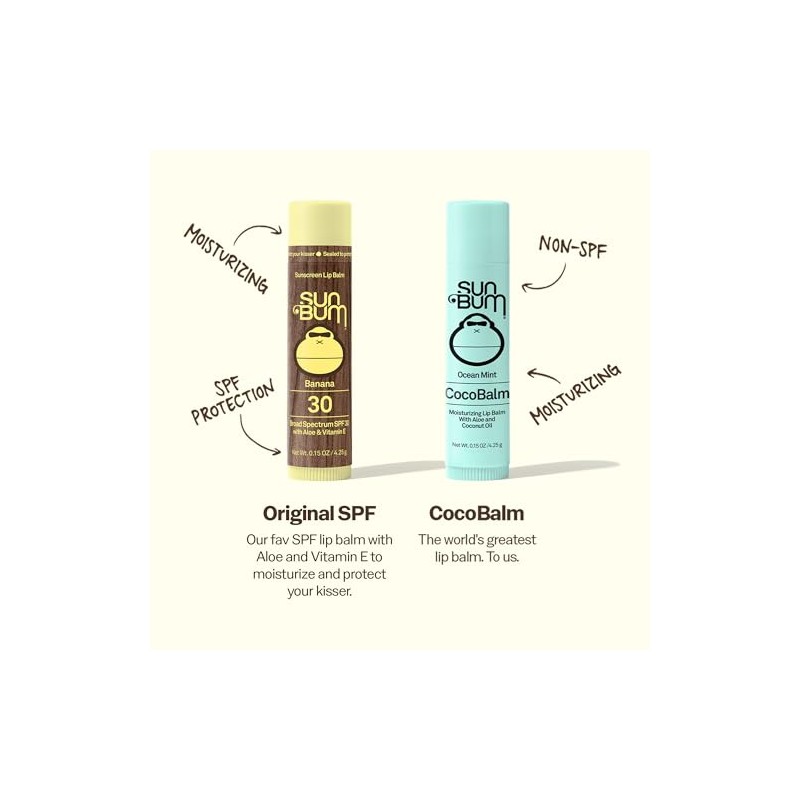 Sun Bum SPF 30 Banana Sunscreen Lip Balm - 4.25g