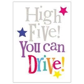 High Five You Can Drive, You Passed Your Driving Test Card, Well Done Card