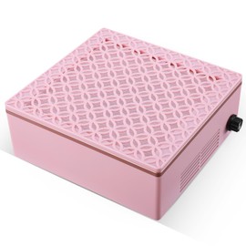 Soiiw Nail Dust Collector Dust Collector Machine Reusable Filter & Powerful 120W (Pink, Adjustable Speed Version)