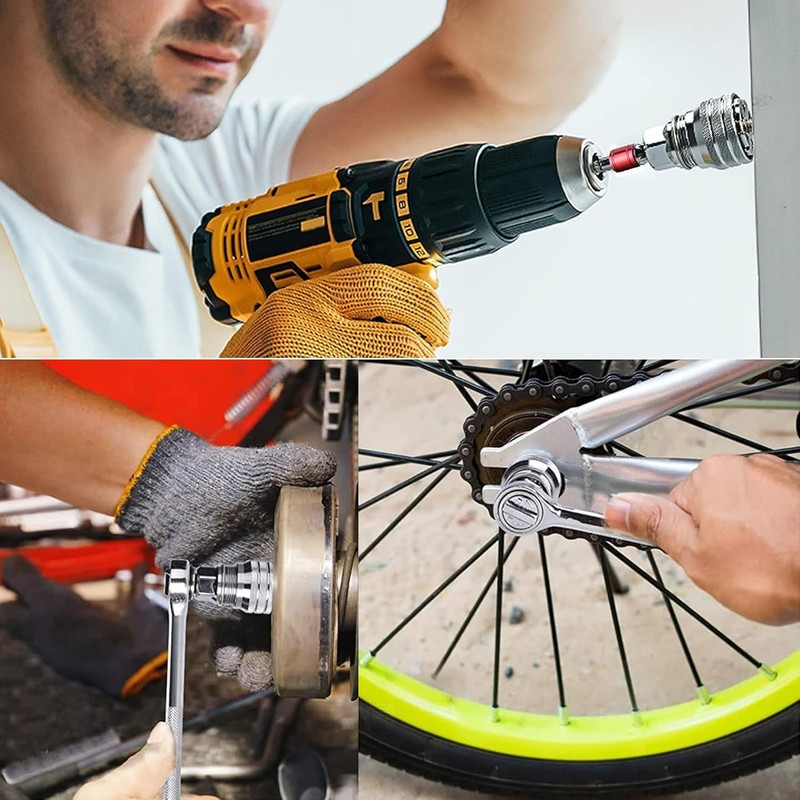 KEWAYO Adjustable Universal Socket, Super Socket Wrench Fits Standard Sizes