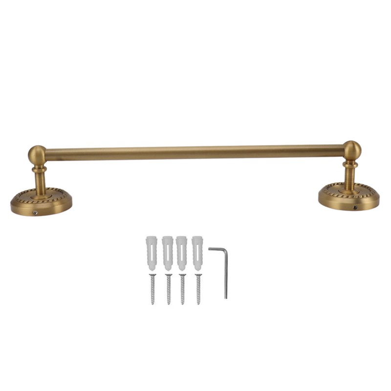 All Copper Bathroom Towel Bar European Style Wall Mounted Towel