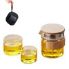 ECYC Portable Travel Tea Set with Storage Case, All-in-One Glass