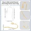 Beebeecraft 2 Colors 12Pcs Fish Earring Hooks 18K Gold Plated