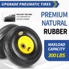 GICOOL 4.10/3.50-4 Explorer Series Rubber Tire and Wheel, with 2.25"