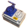32 Amp 230V 3 Pin Interlock Socket Switched 2P+E Single