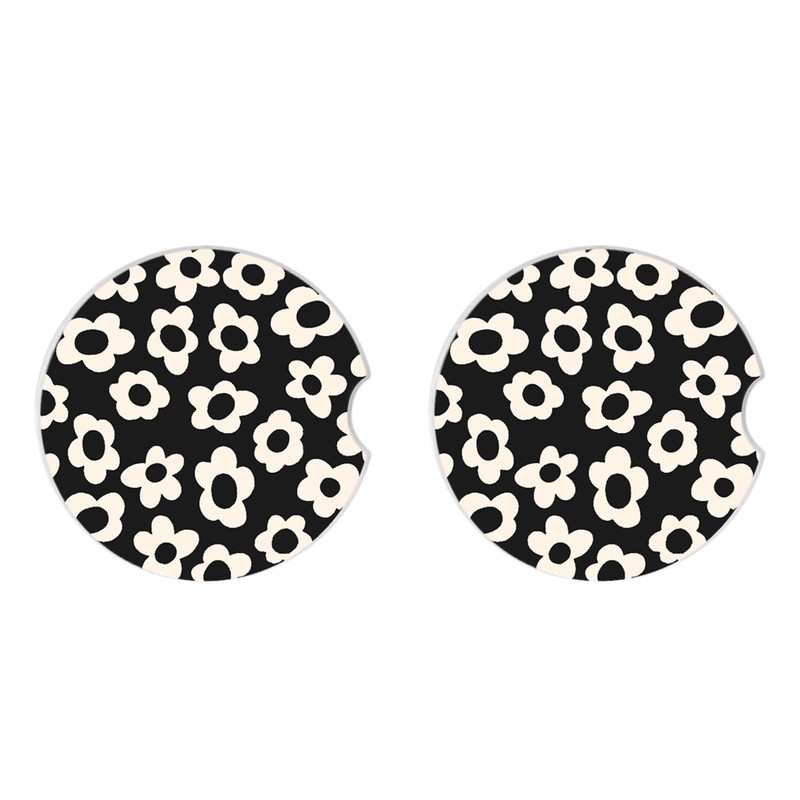 Adastrah Absorbent Car Coasters 2 Pack for Cup Holders, 2.56"