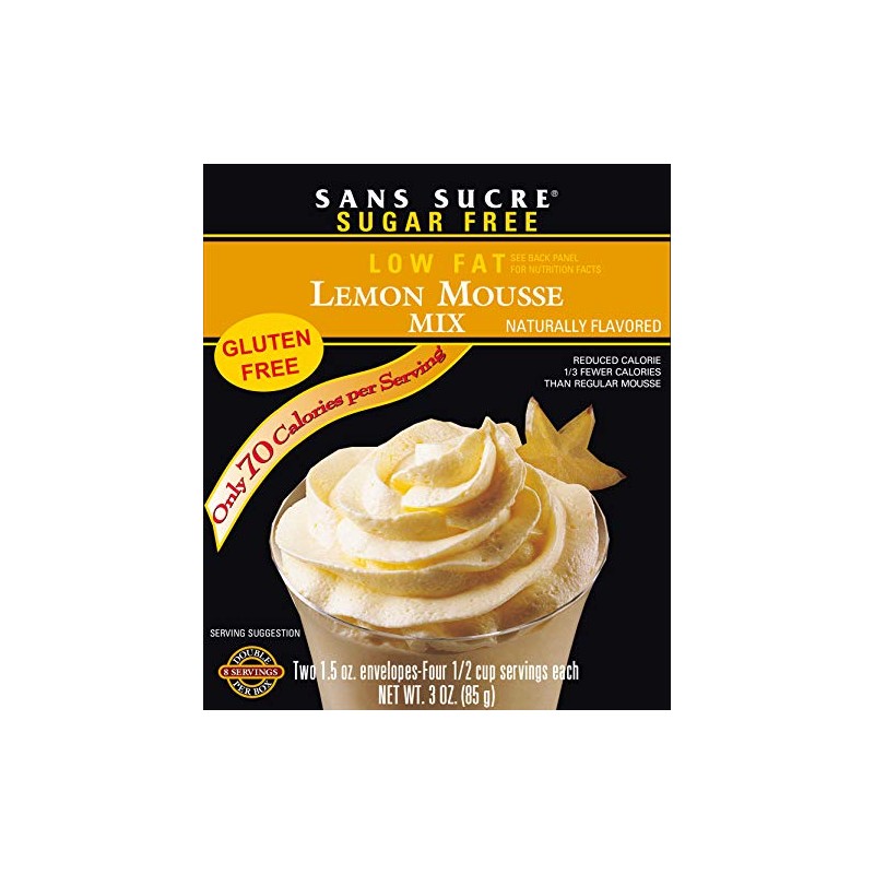 SANS SUCRE Lemon Mousse Mix - Sugar Free and Gluten