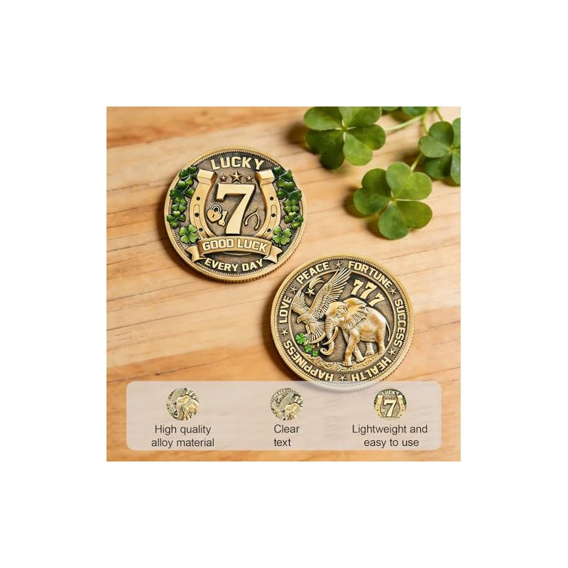 Lucky Charms Good Luck Charms Coin for Lottery Scratcher, Lucky