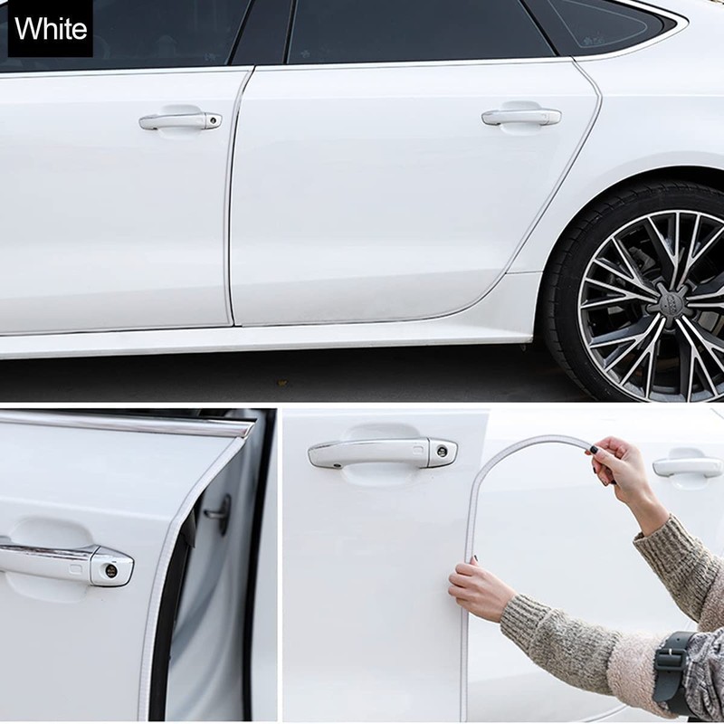 Car Door Edge Guards 16.4ft(5M) Rubber U Shape Edge Trim