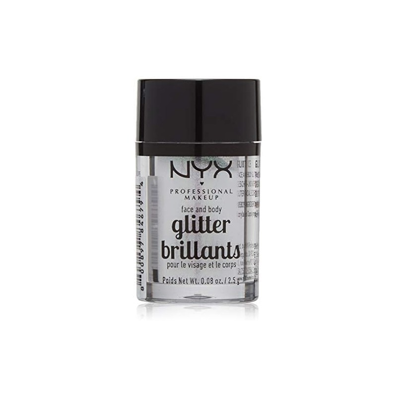 NYX Professional Makeup, Glitter para rostro y cuerpo, Tono Ice,