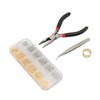 Metal Snaps Buttons with Fastener Pliers Press Tool Kit Copper