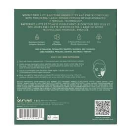 Karuna Skin - Collagen Hydrogel Eye & Cheek Mask, 2-Piece Hydrating & Rejuvenating Patches, Age-Defying, Deeply Moisturizing, Targets Fine Lines & Puffiness, 1 Pack