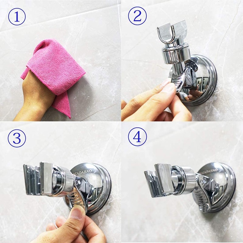 Shower Head Holder, Adjustable Removable Shower Wall Bracket, Shower Head