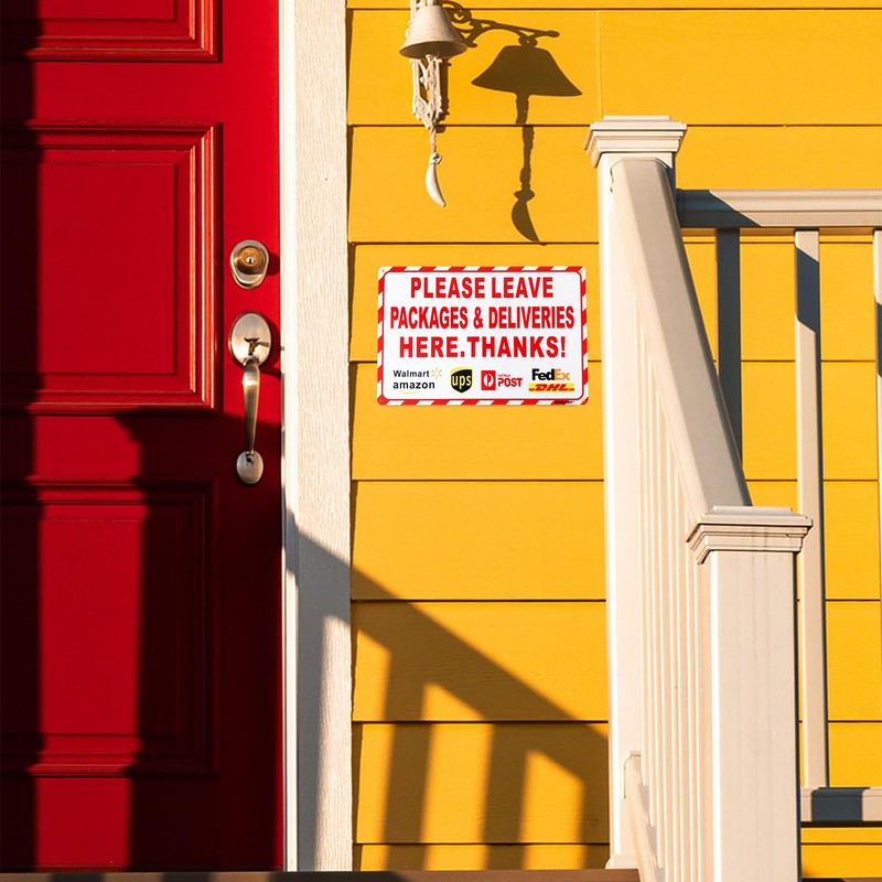 Nicekeep Package Delivery Sign for Outdoor Use - Please Leave