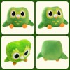 Green Owl Plush Toy, Soft Cartoon Owl Throw, Cushion Plush