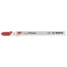 BOSCH T102D3 3-Piece 3 In. 6 TPI Clean for Polypropylene High Carbon Steel Jig Saw Blades