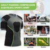 Zicac Compression Shirt Men's Breathable Compression Shirt, Impact Protection Vest