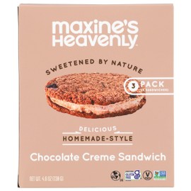 MAXINES HEAVENLY COOKIES Chocolate Creme Sandwich Cookie, 4.6 OZ