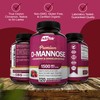 NutriFlair D-Mannose 1200mg, 120 Capsules - with Cranberry and Dandelion