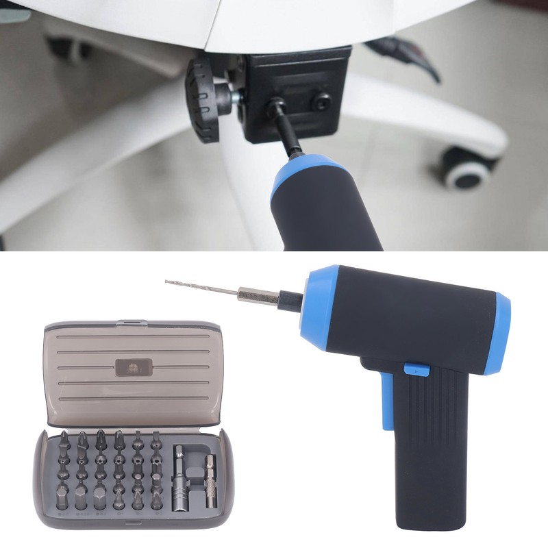 37Pcs Electric Screwdriver Kit Rechargeable Accurate Repair Tool Set for