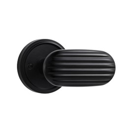 MRML Passage Black Door Handle, Interior Pantry Hallway Closet Door Handle Set, Aluminium Alloy Handle Lever, 1 Pack